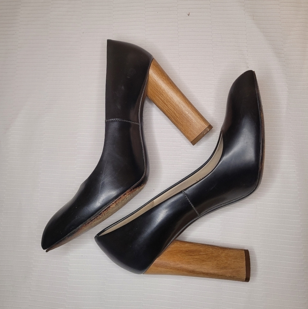 Yves Saint Laurent Wooden Heel Pumps sz 37.5EU - Picture 5 of 11